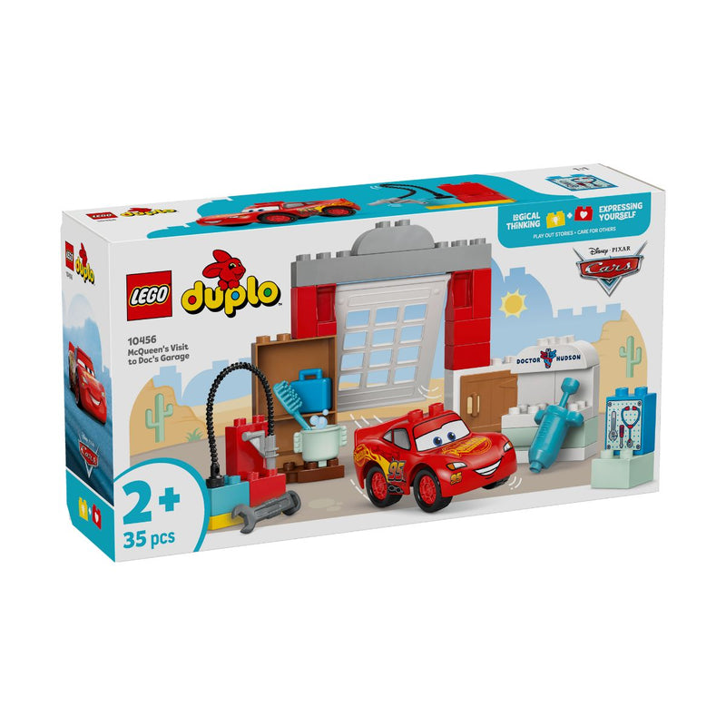 Đồ Chơi Bộ Lắp Ráp Chuyến Thăm Gara Của Bác Sĩ Doc Và Xe McQueen LEGO DUPLO 10456 (35 chi tiết) - ảnh 2