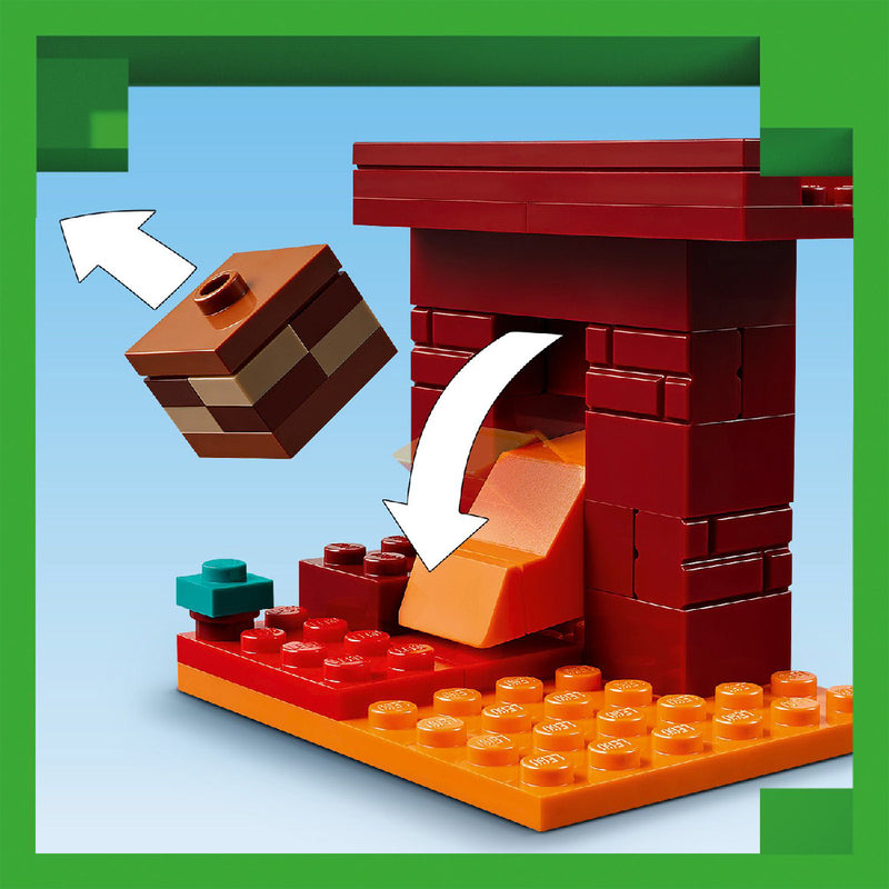 Đồ Chơi Lắp Ráp Trận Chiến Dung Nham Địa Ngục Nether LEGO MINECRAFT 21266 (99 chi tiết) - ảnh 6