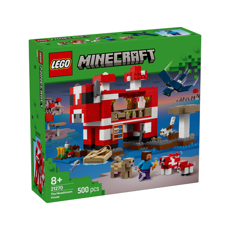 Đồ Chơi Lắp Ráp Ngôi Nhà Của Những Chú Bò Nấm LEGO MINECRAFT 21270 (500 chi tiết) - ảnh 3