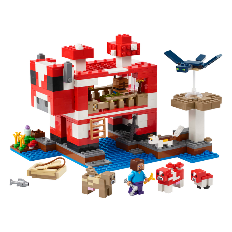 Đồ Chơi Lắp Ráp Ngôi Nhà Của Những Chú Bò Nấm LEGO MINECRAFT 21270 (500 chi tiết) - ảnh 6