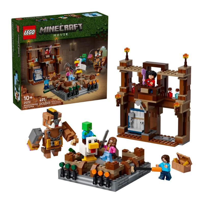 Đồ Chơi Lắp Ráp Võ Đài Chiến Đấu Woodland Mansion LEGO MINECRAFT 21272 (491 chi tiết)