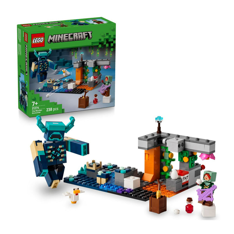 Đồ Chơi Lắp Ráp Cuộc Chạm Trán Warden LEGO MINECRAFT 21274 (238 chi tiết)