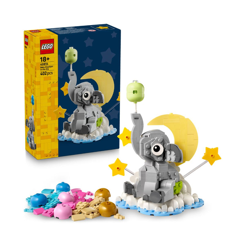 Đồ Chơi Lắp Ráp Voi Con Khám Phá Bầu Trời LEGO SEASONS AND OCCASIONS 40814 (402 chi tiết)