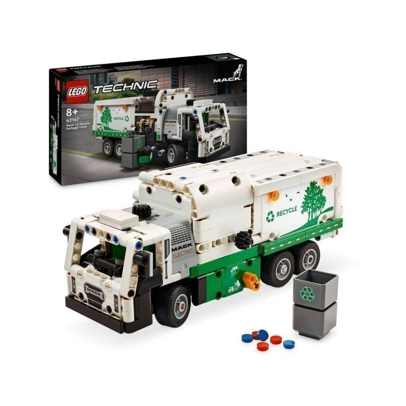 Đồ chơi lắp ráp Xe tải rác điện Mack® LR LEGO TECHNIC 42167 (503 chi tiết)