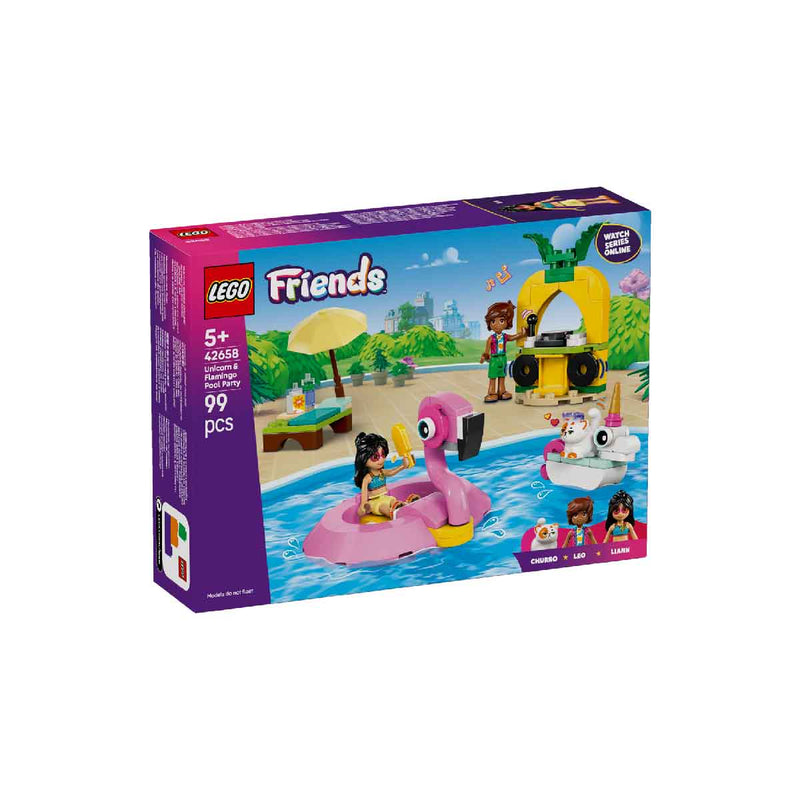Đồ Chơi Lắp Ráp Bữa Tiệc Hồ Bơi Của Kỳ Lân Và Hồng Hạc LEGO FRIENDS 42658 (99 chi tiết) - ảnh 2