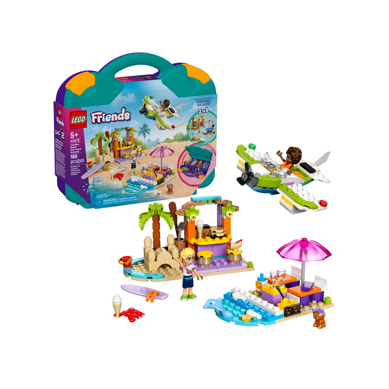 Đồ Chơi Lắp Ráp Vali Du Lịch Biển Sáng Tạo LEGO FRIENDS 42672 (188 chi tiết) - ảnh 3