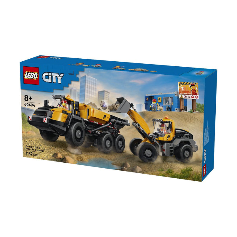 Đồ Chơi Lắp Ráp Phương Tiện Công Trình: Xe Ben Và Xe Xúc Lật LEGO CITY 60494 (1132 chi tiết) - ảnh 3