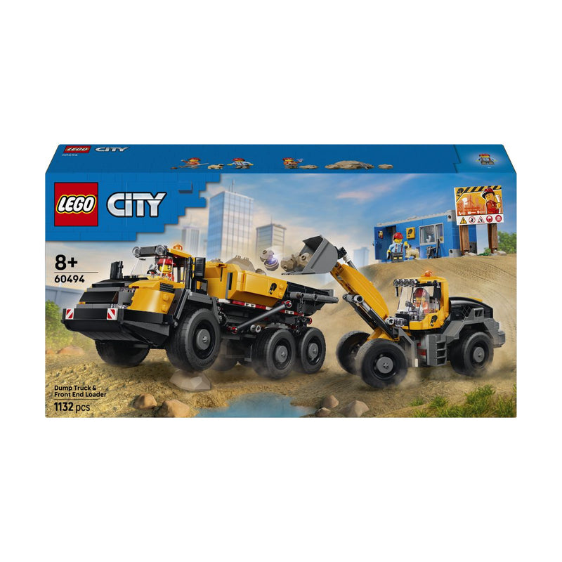 Đồ Chơi Lắp Ráp Phương Tiện Công Trình: Xe Ben Và Xe Xúc Lật LEGO CITY 60494 (1132 chi tiết) - ảnh 4