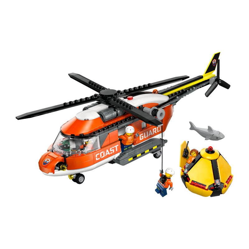 Đồ Chơi Lắp Ráp Trực Thăng Bảo Vệ Bờ Biển LEGO CITY 60503 (551 chi tiết) - ảnh 3