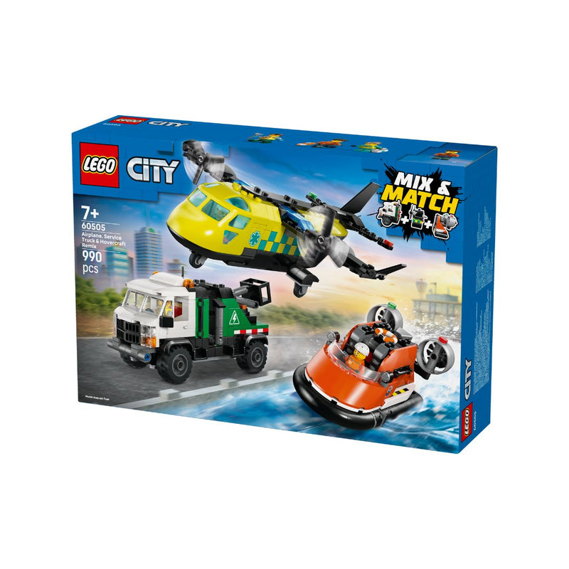 Đồ Chơi Lắp Ráp Máy Bay Xe Tải Dịch Vụ Và Tàu Đệm Khí LEGO CITY 60505 (990 chi tiết) - ảnh 3