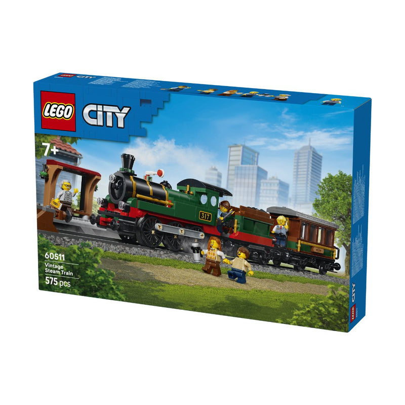 Đồ Chơi Lắp Ráp Tàu Hỏa Hơi Nước Cổ Điển LEGO CITY 60511 (575 chi tiết) - ảnh 4
