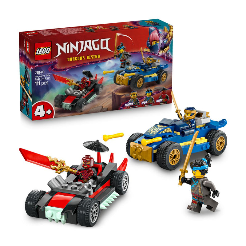Đồ Chơi Lắp Ráp Rogue Vs. Drix: Trận Chiến Siêu Xe LEGO NINJAGO 71840 (111 chi tiết)