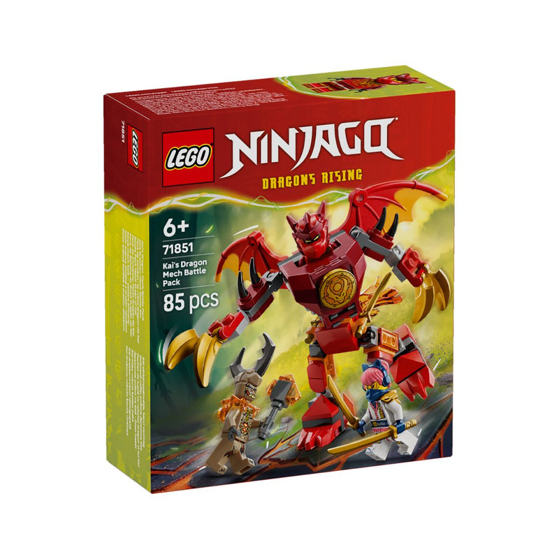 Đồ Chơi Lắp Ráp Bộ Chiến Đấu Chiến Giáp Rồng Của Kai LEGO NINJAGO 71851 (85 chi tiết) - ảnh 3