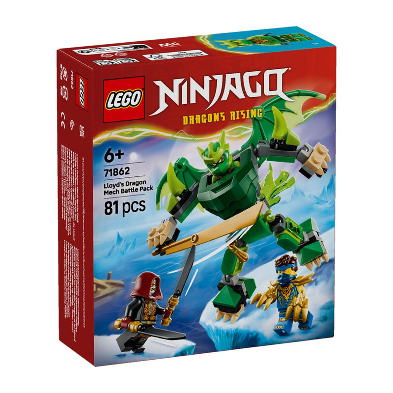 Đồ Chơi Lắp Ráp Bộ Chiến Đấu Chiến Giáp Rồng Của Lloyd LEGO NINJAGO 71862 (81 chi tiết) - ảnh 4