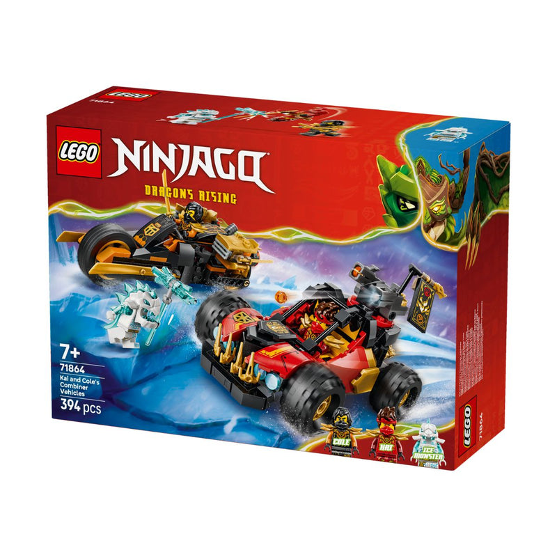 Đồ Chơi Lắp Ráp Bộ Đôi Siêu Xe Chiến Đấu Của Kai Và Cole LEGO NINJAGO 71864 (394 chi tiết) - ảnh 4