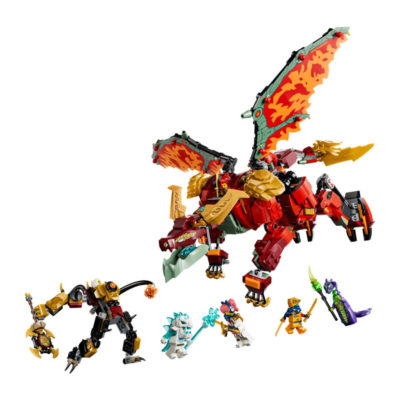 Đồ Chơi Lắp Ráp Chiến Giáp Rồng Biến Hình Của Wyldfyre LEGO NINJAGO 71868 (821 chi tiết) - ảnh 5