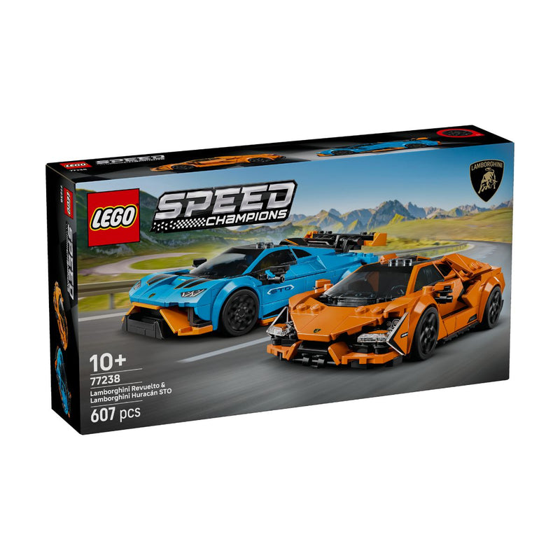 Đồ Chơi Bộ Lắp Ráp Bộ Đôi Siêu Xe Lamborghini Revuelto Và Huracán LEGO SPEED CHAMPIONS 77238 (607 chi tiết) - ảnh 2