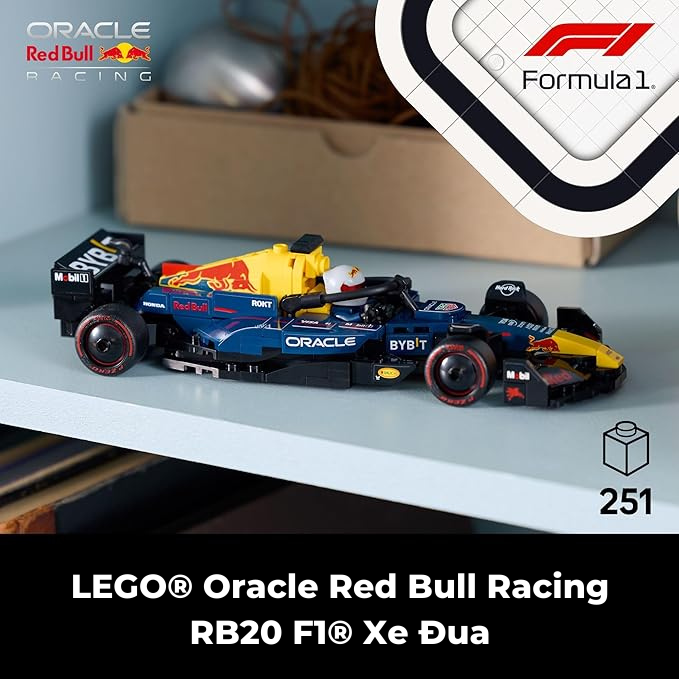 Xe Đua Oracle Red Bull RB20 F1 LEGO SPEED CHAMPIONS 77243 (251 chi tiết) - ảnh 2