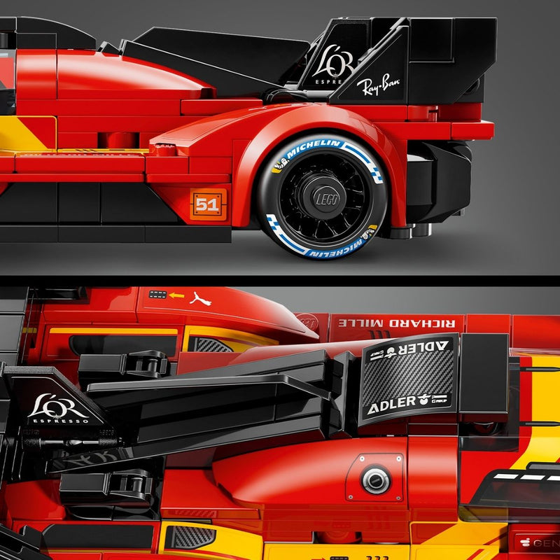 Đồ Chơi Lắp Ráp Siêu Xe Ferrari 499P LEGO SPEED CHAMPIONS 77261 (329 chi tiết) - ảnh 5